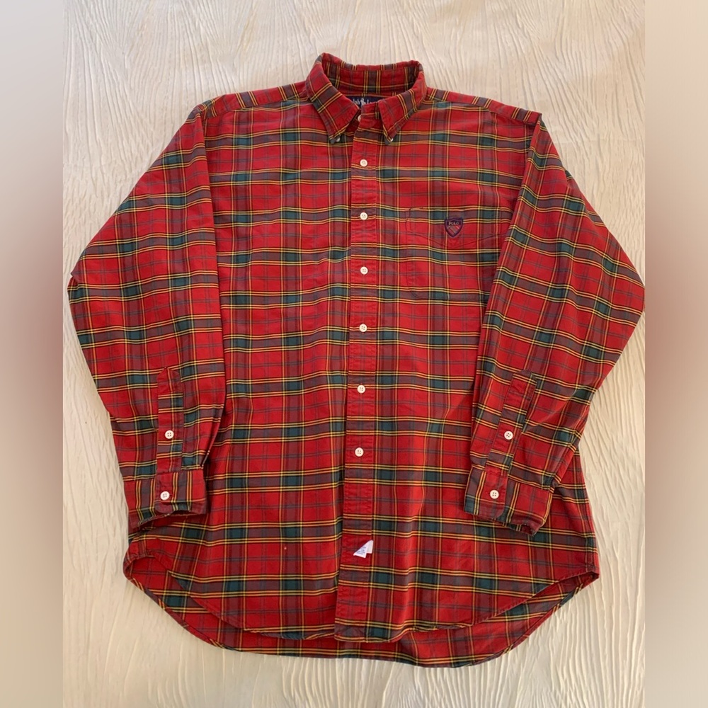 Vintage Polo Ralph Lauren “The Big Shirt” button down flannel, size Medium